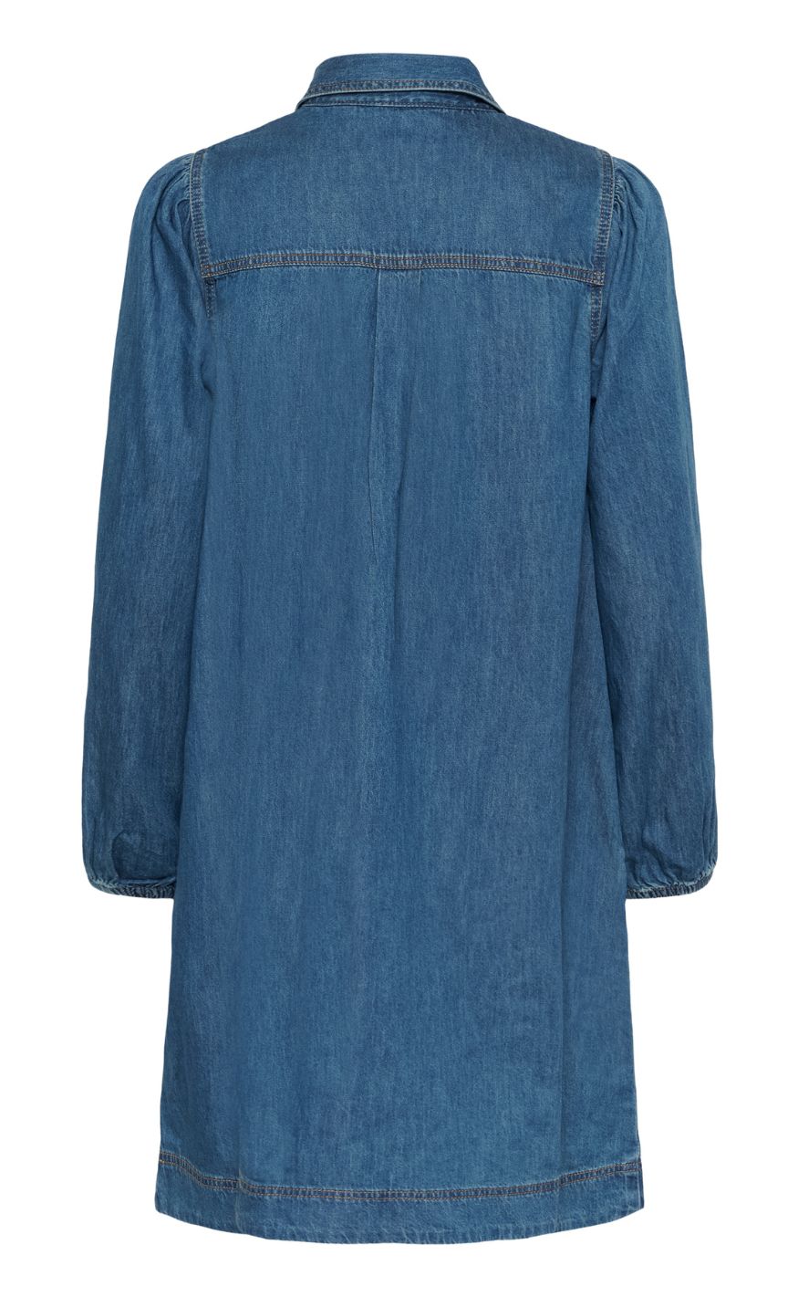 Culture Kjole - Bayla Arpa - Dark Blue Wash