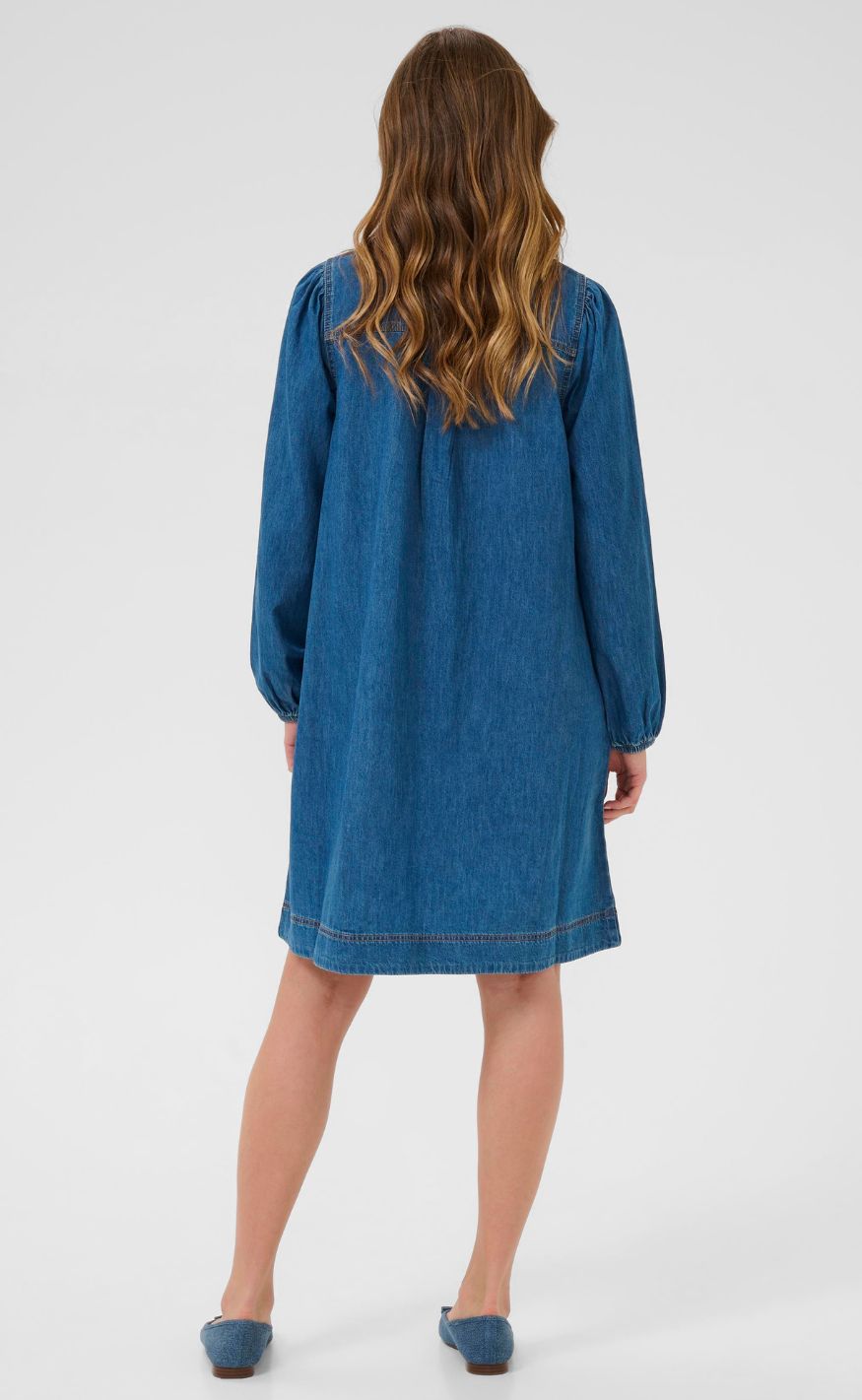 Culture Kjole - Bayla Arpa - Dark Blue Wash