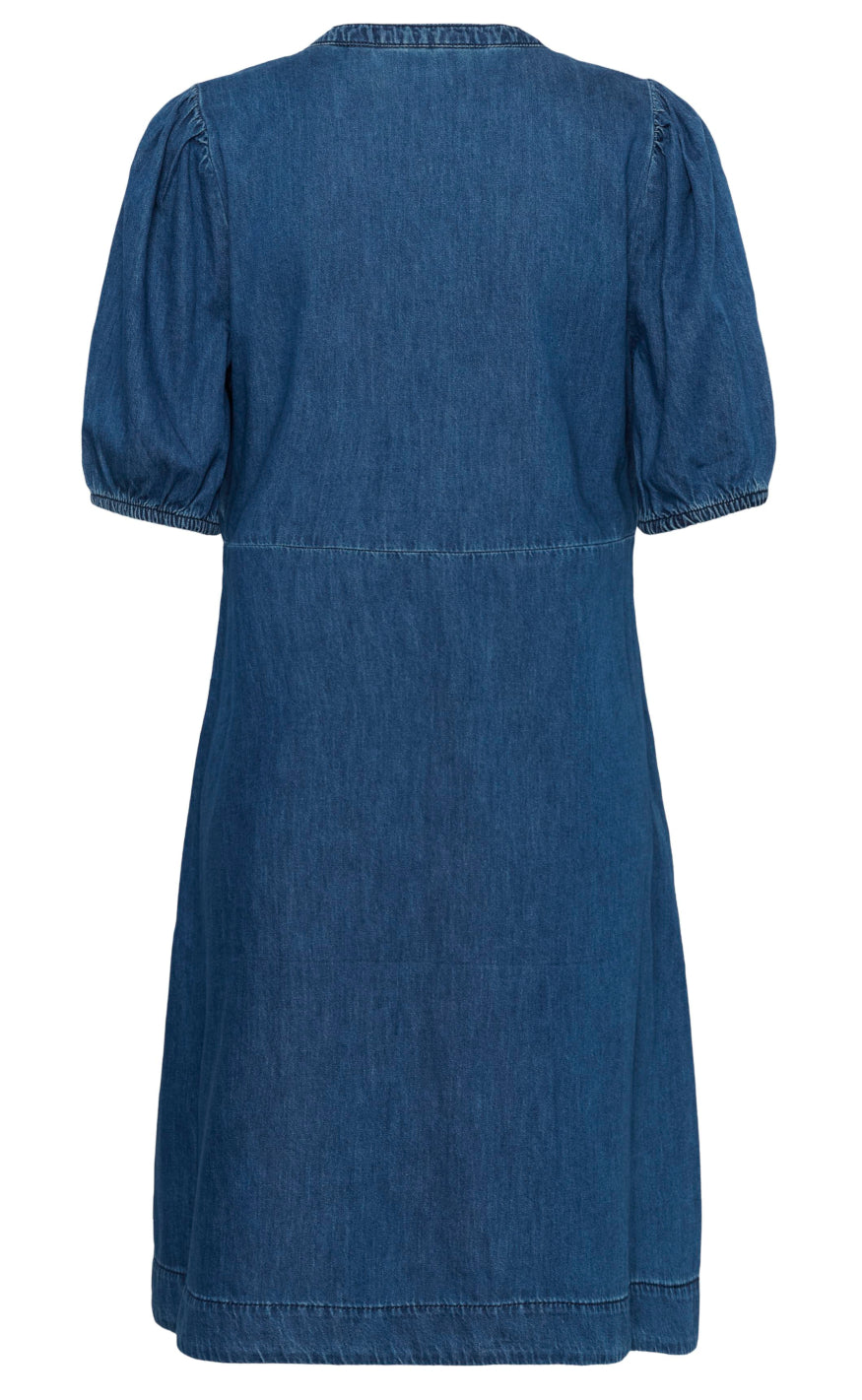 Culture Kjole - Berteline Arpa SS - Dark Blue Wash