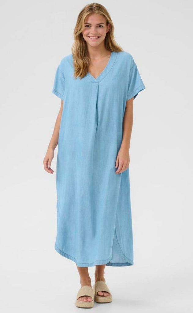Culture Kjole - Citha Aurelia - Light Blue Wash