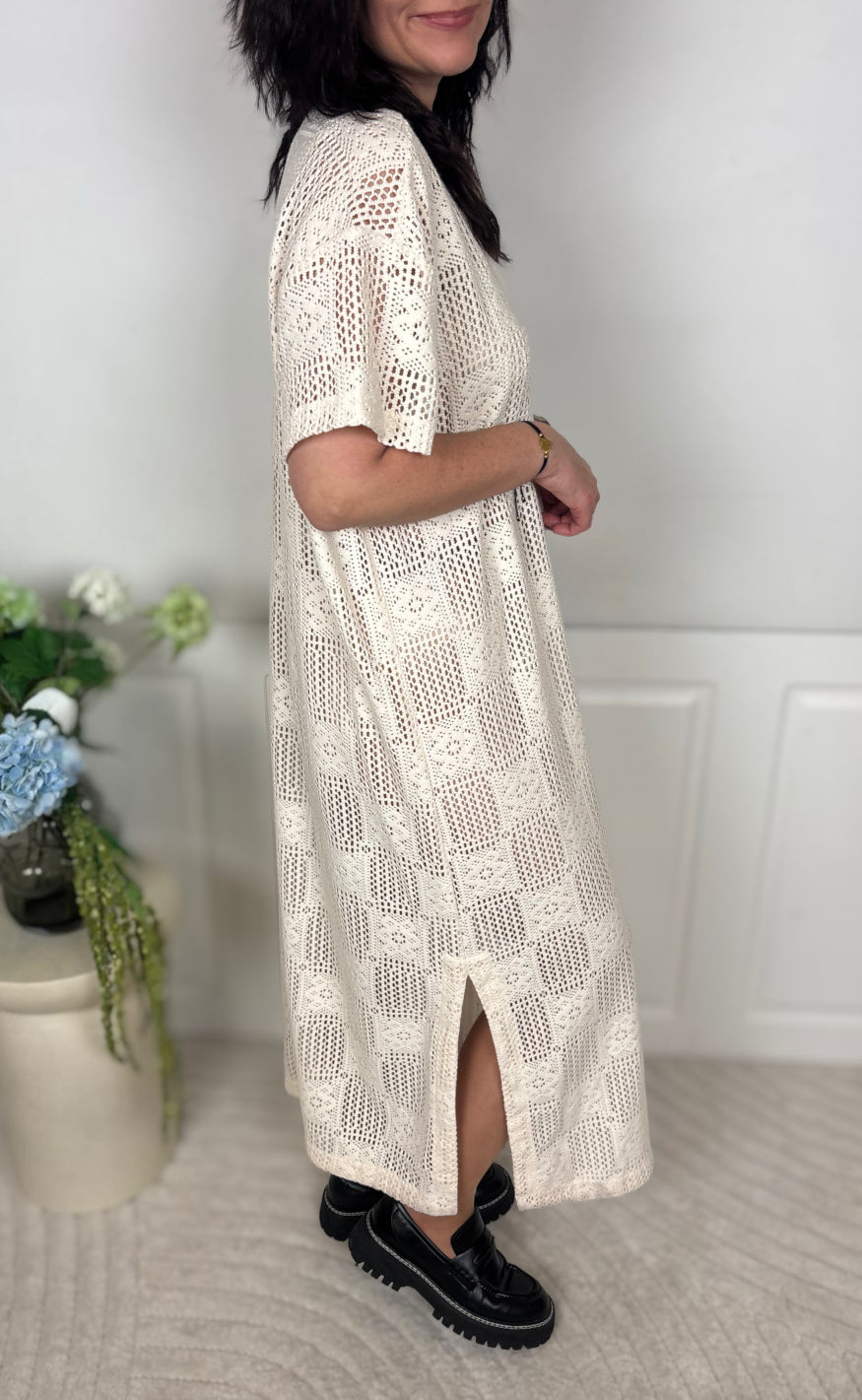 Culture Kjole - Consta Kaftan - Whitecap