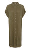 Culture Kjole - Elina Kaftan - Dusky Green