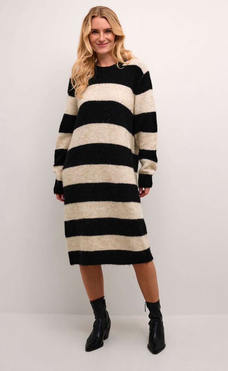 Culture Kjole - Kimmy - Oyster Gray Melange
