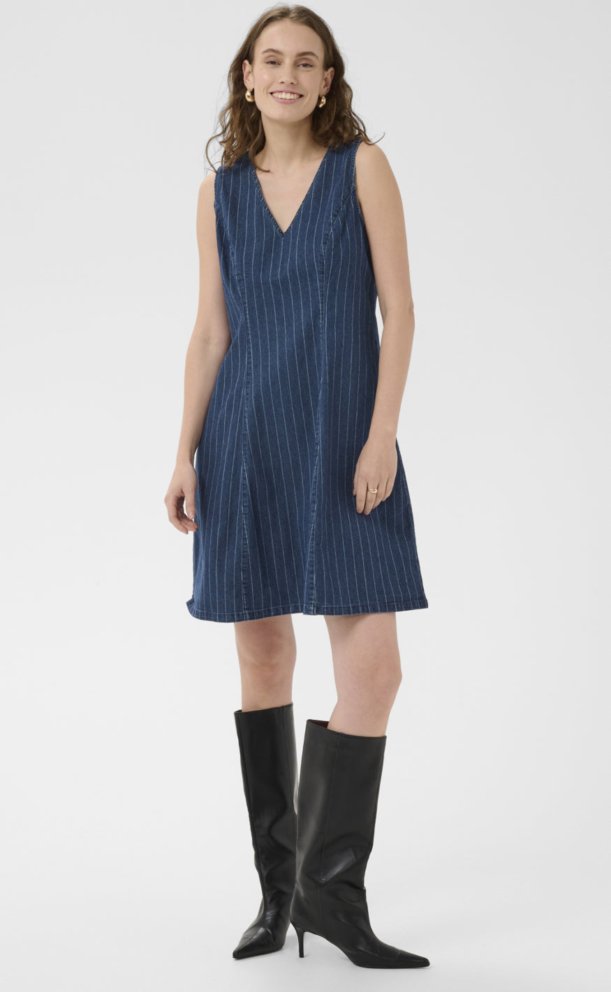 Culture Kjole - Mai Renny - Dark Blue Wash
