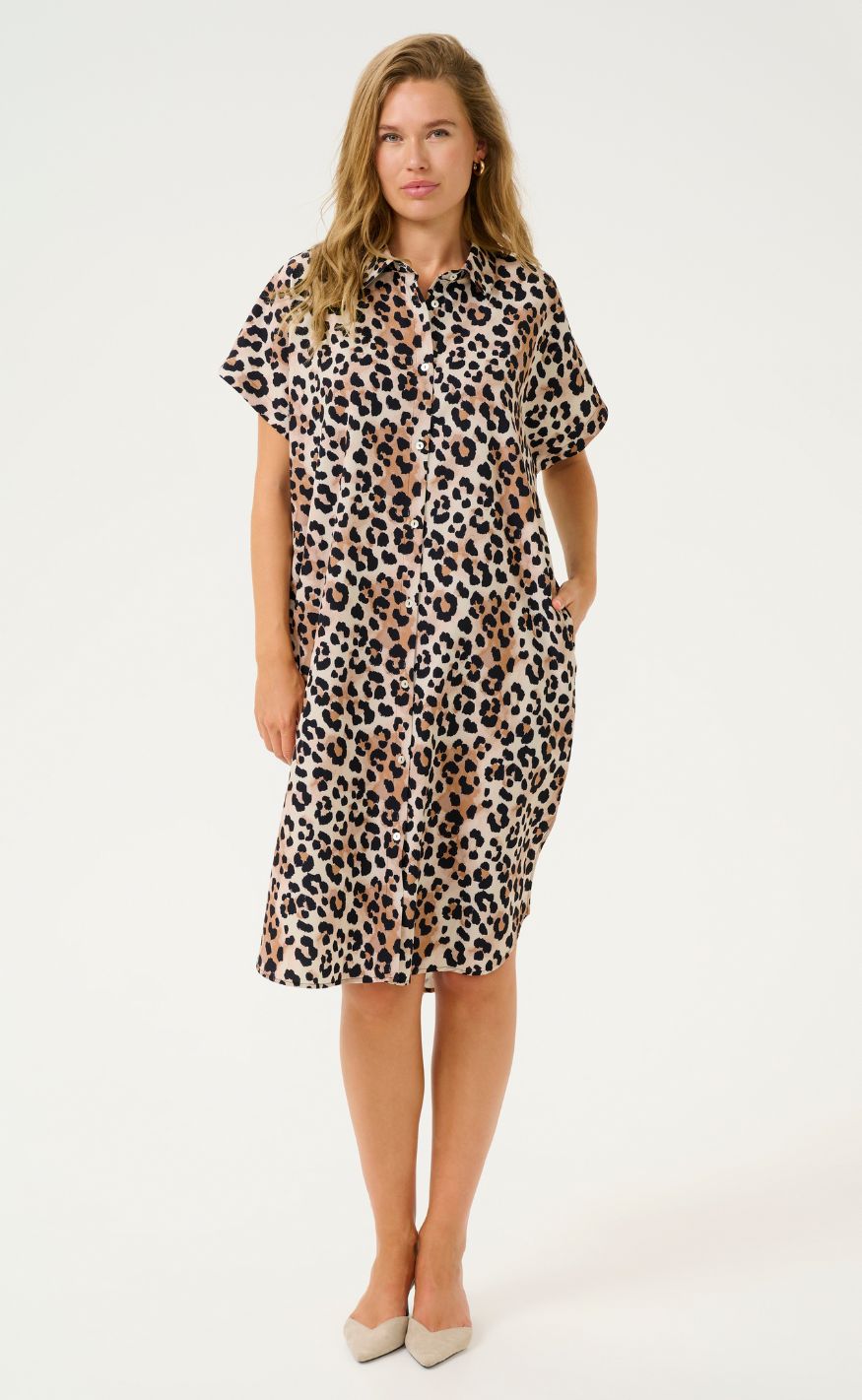 Culture Kjole - Moana Abigail Kaftan - Leopard