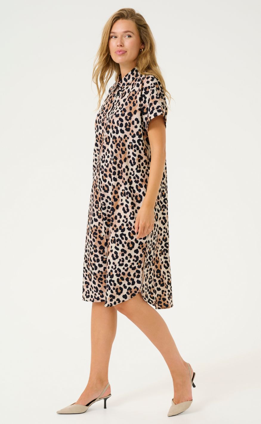 Culture Kjole - Moana Abigail Kaftan - Leopard