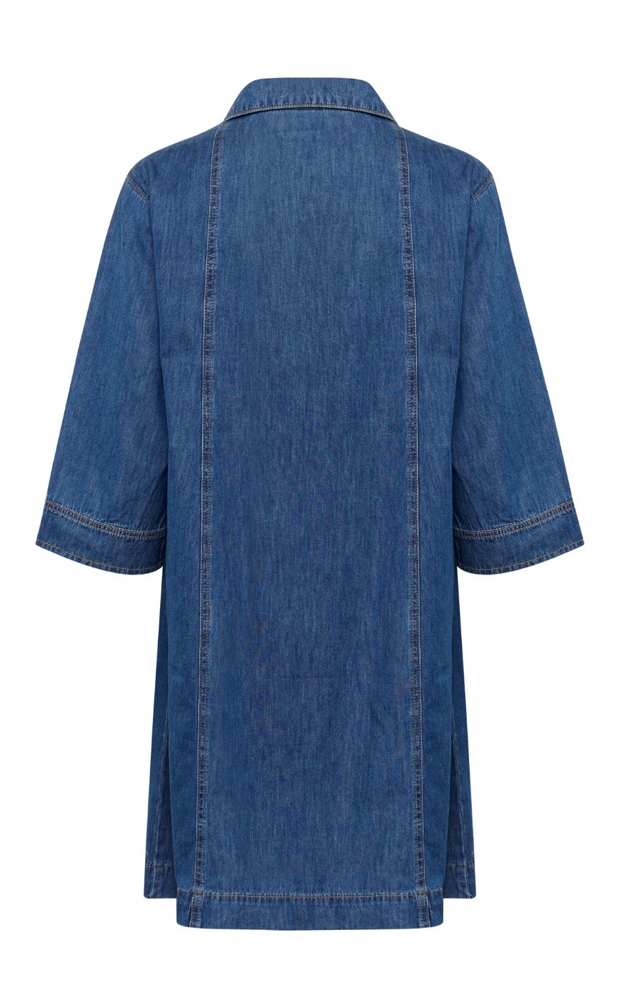 Culture Kjole - Pin Arpa - Dark Blue Wash