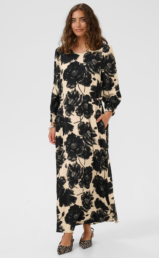 Culture Kjole - Rachel Elitha - Black/Offwhite Flower