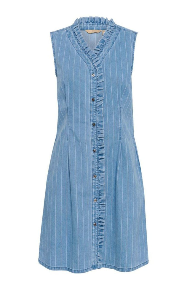 Culture Kjole - Renny - Light Blue Wash