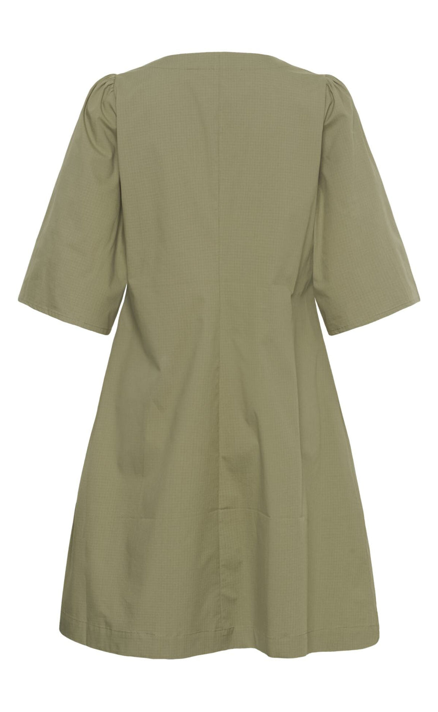 Culture Kjole - Ubendine - Dusky Green