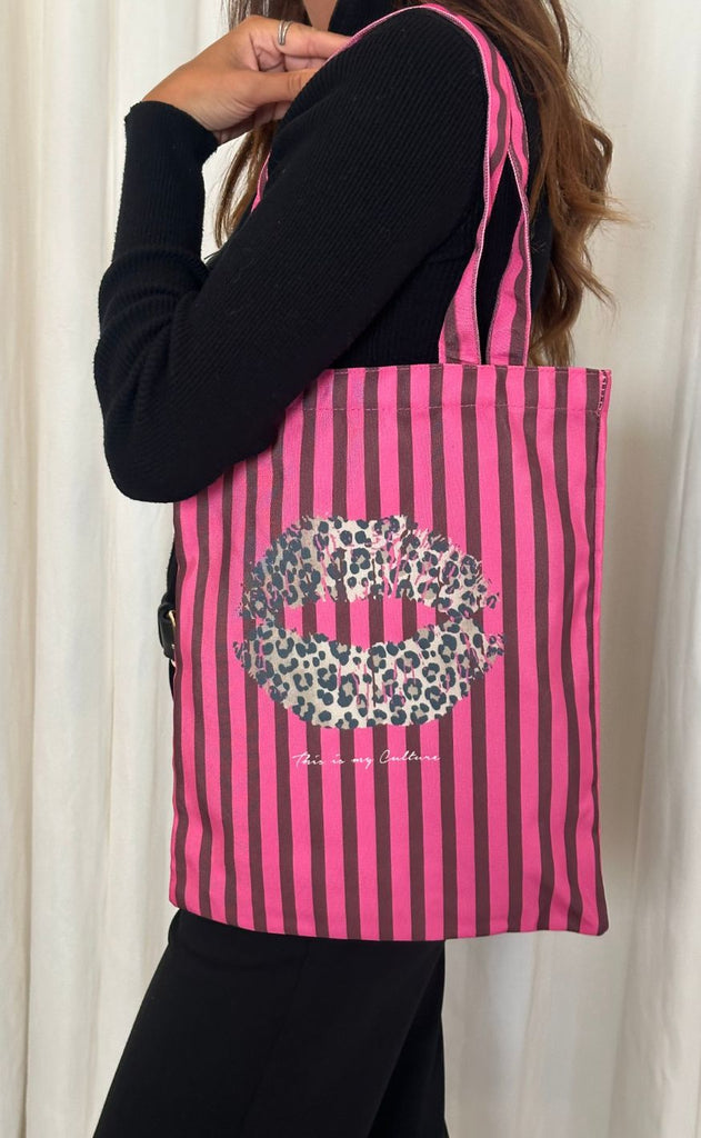 Culture Mulepose - Hydra - Pink/Burgundy Stripe