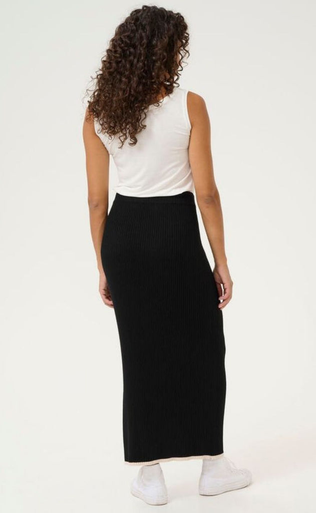 Culture Nederdel - Sabi Annemette Tube - Black/Whitecap stripe