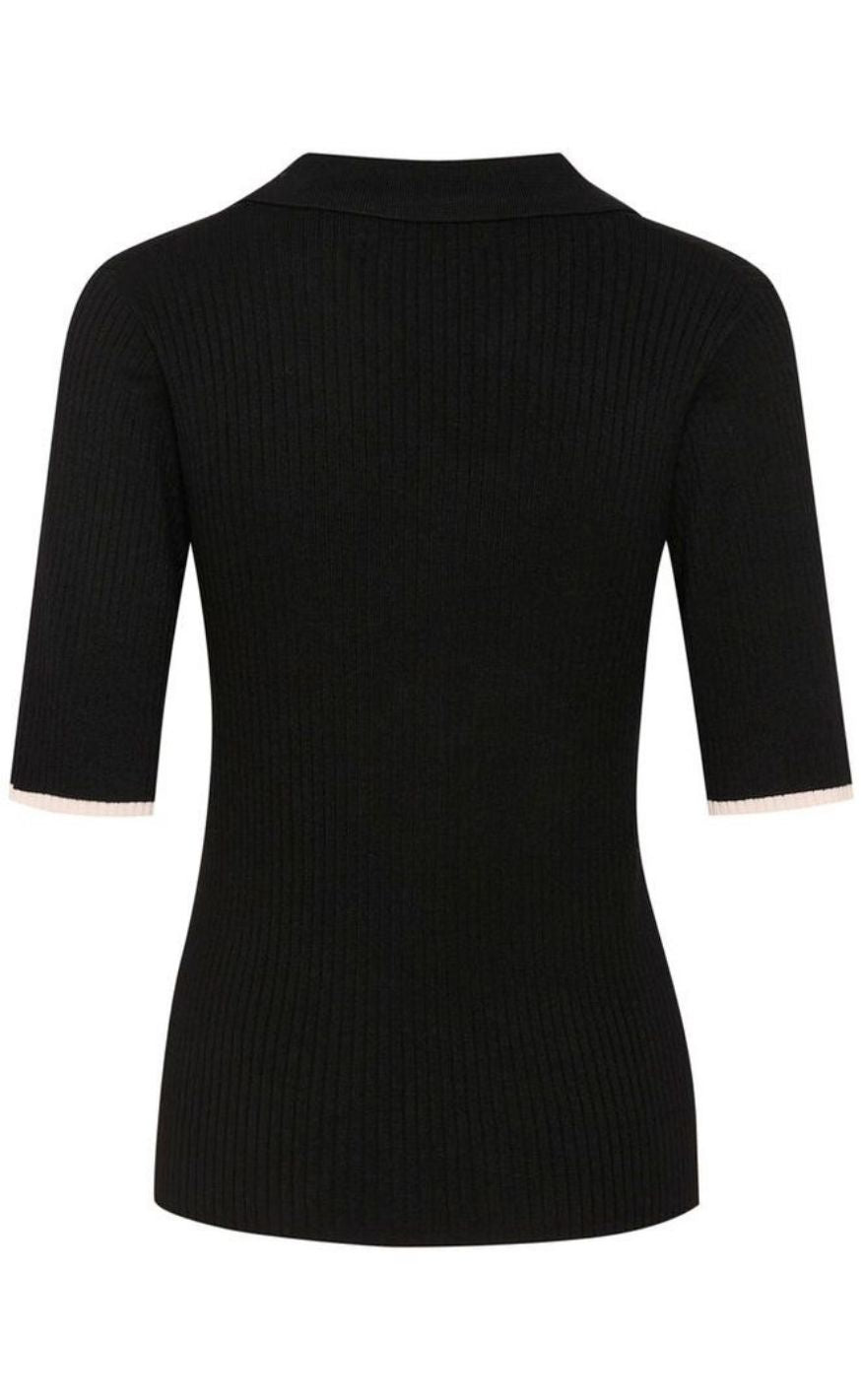 Culture Polo - Sabi Annemette - Black/Whitecap stripe