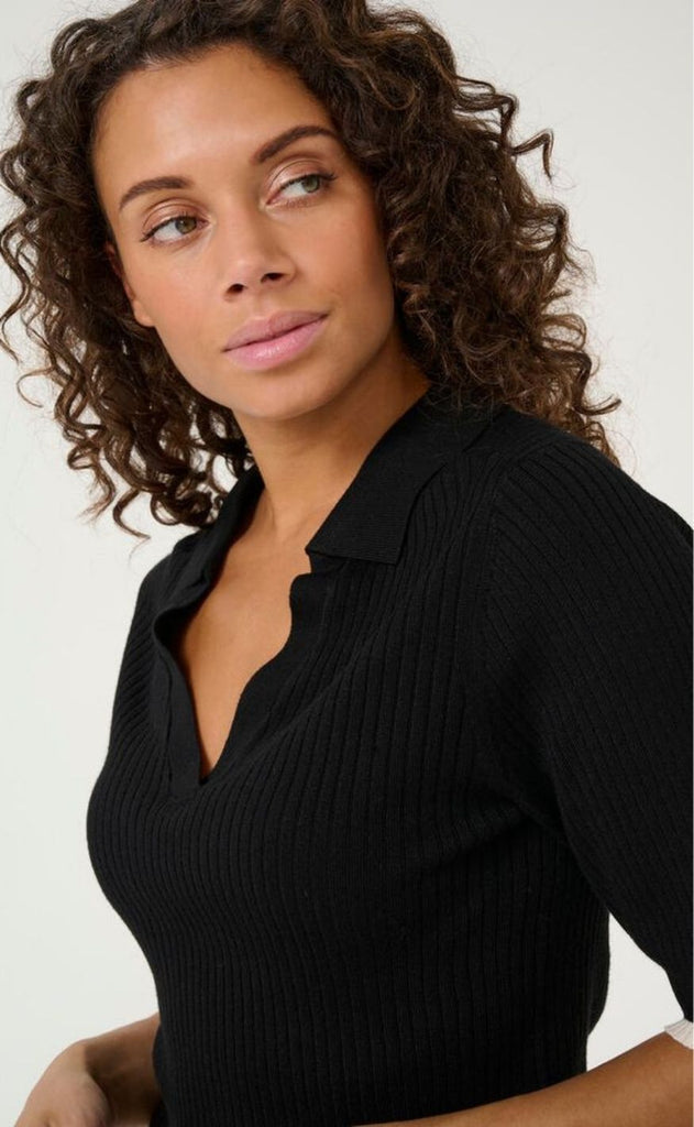 Culture Polo - Sabi Annemette - Black/Whitecap stripe