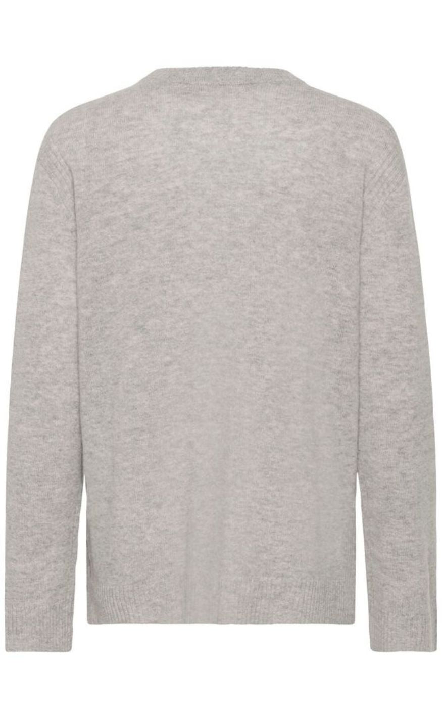 Culture Pullover - Bjanca Arrow - Mid Grey Melange