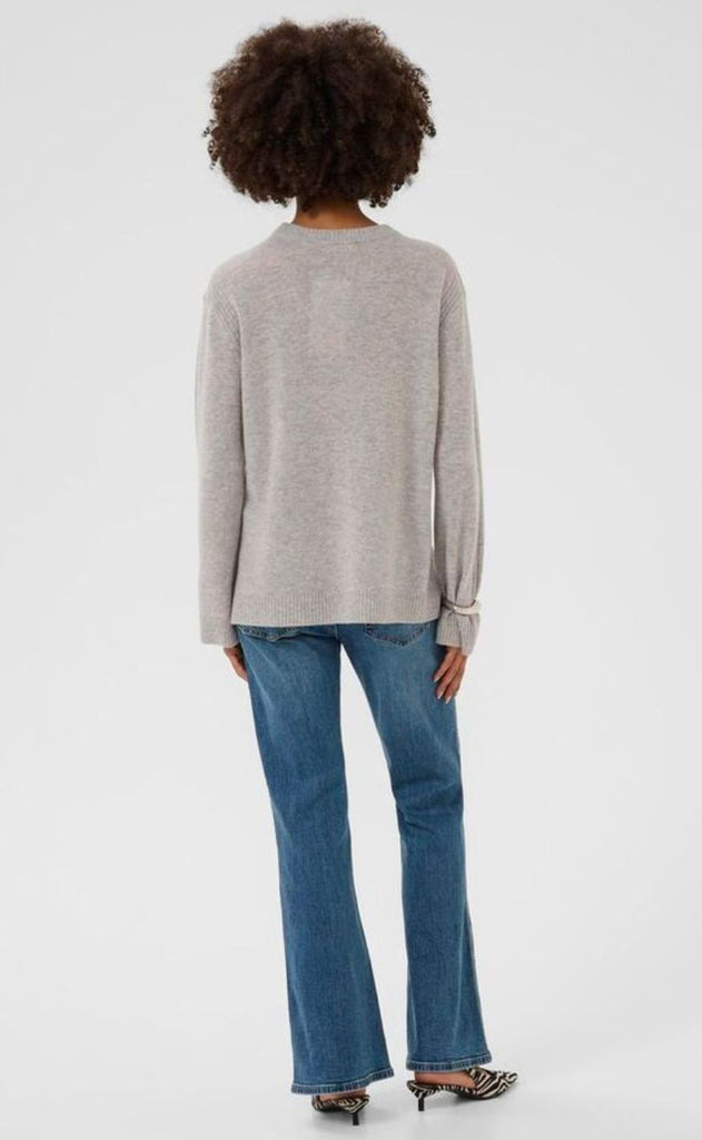 Culture Pullover - Bjanca Arrow - Mid Grey Melange