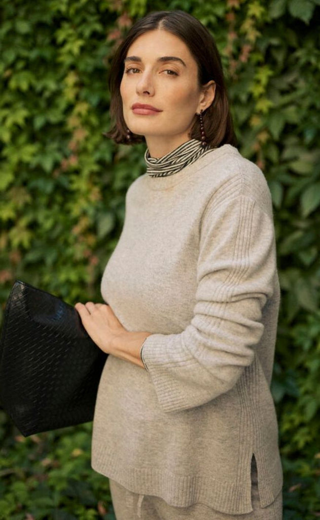 Culture Pullover - Bjanca Arrow - Mid Grey Melange