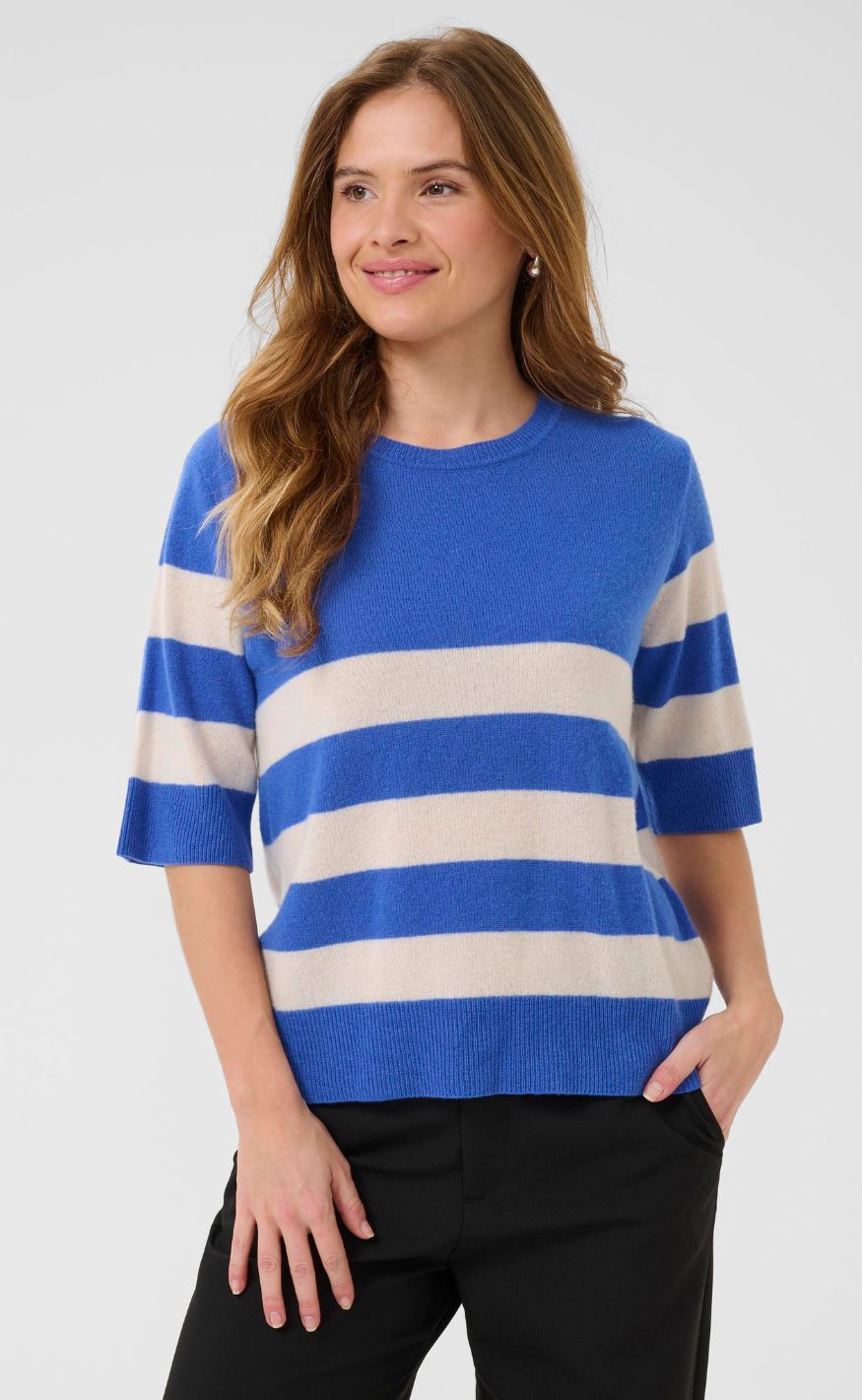 Culture Pullover - Callie Arrow Stripe - Victoria Blue/Whitecap Stripe