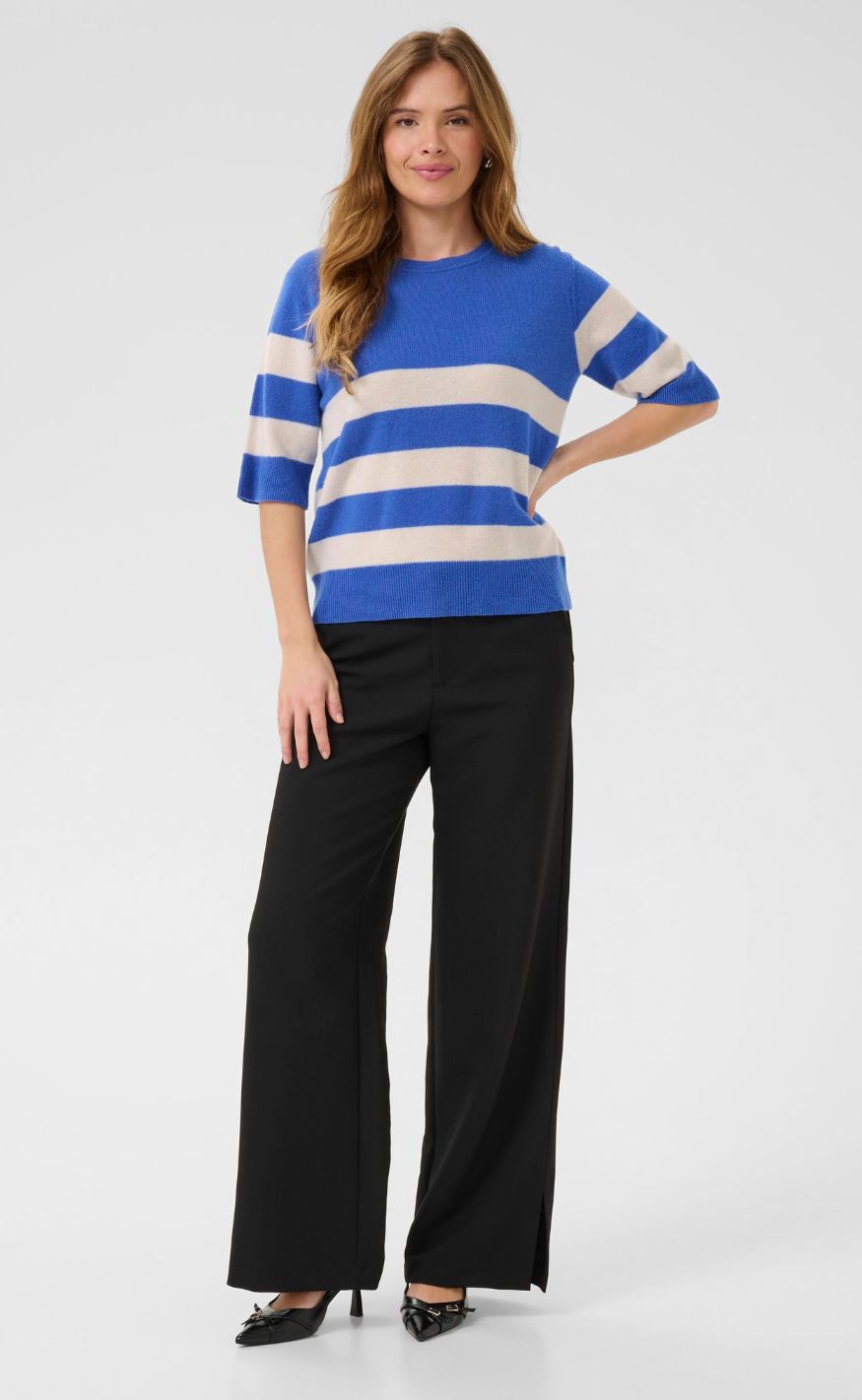 Culture Pullover - Callie Arrow Stripe - Victoria Blue/Whitecap Stripe