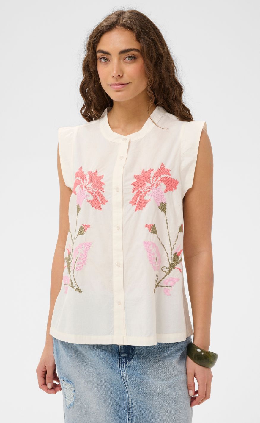 Culture Skjorte - Alvild Olena - Spring Gardenia