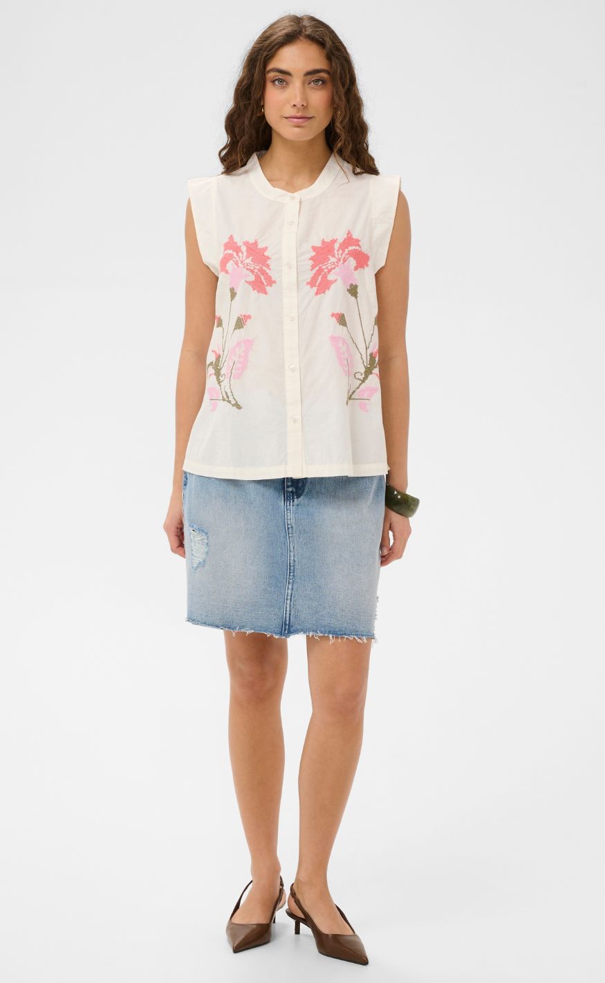 Culture Skjorte - Alvild Olena - Spring Gardenia