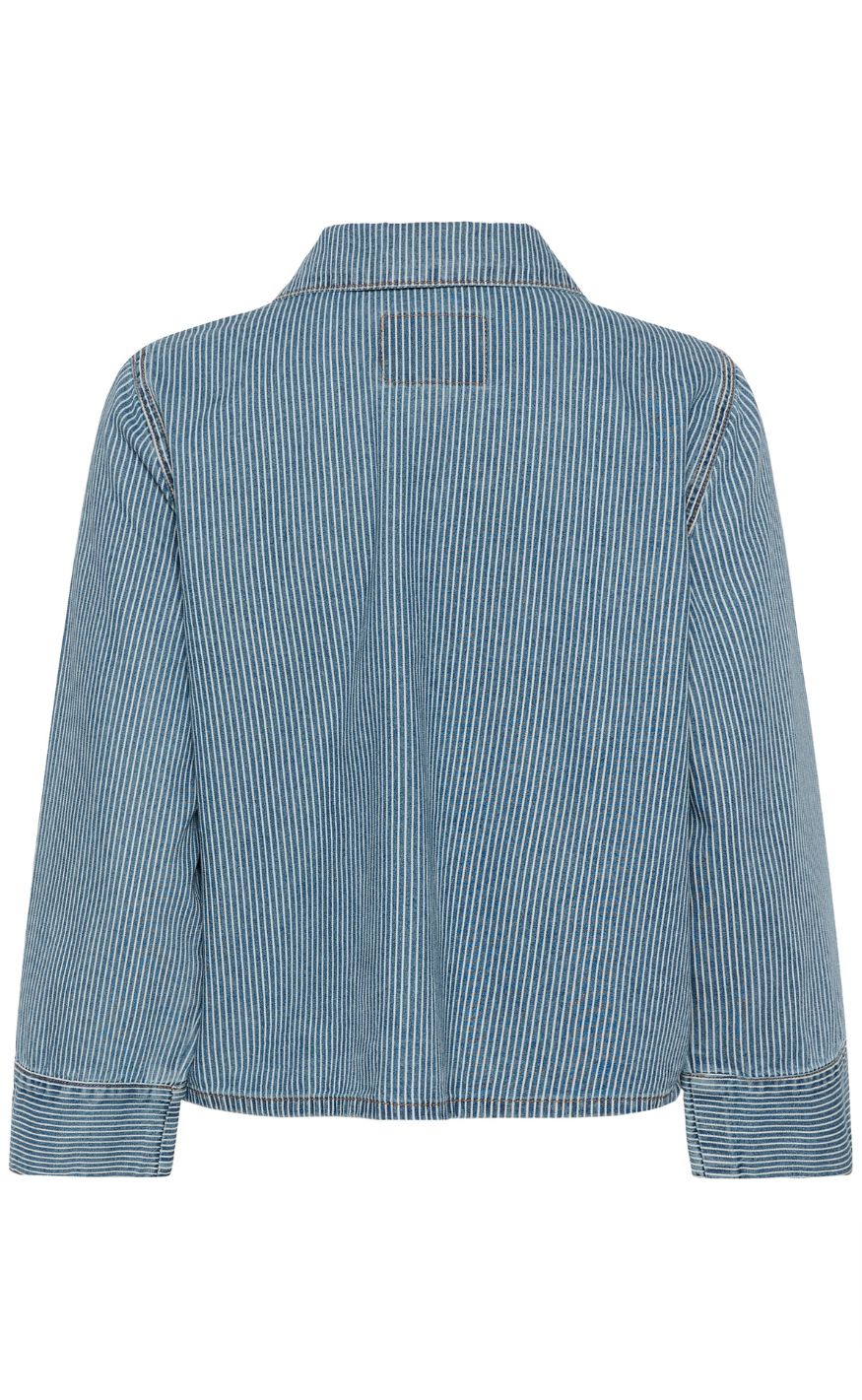 Culture Skjorte - Ayna - Blue/White Stripe