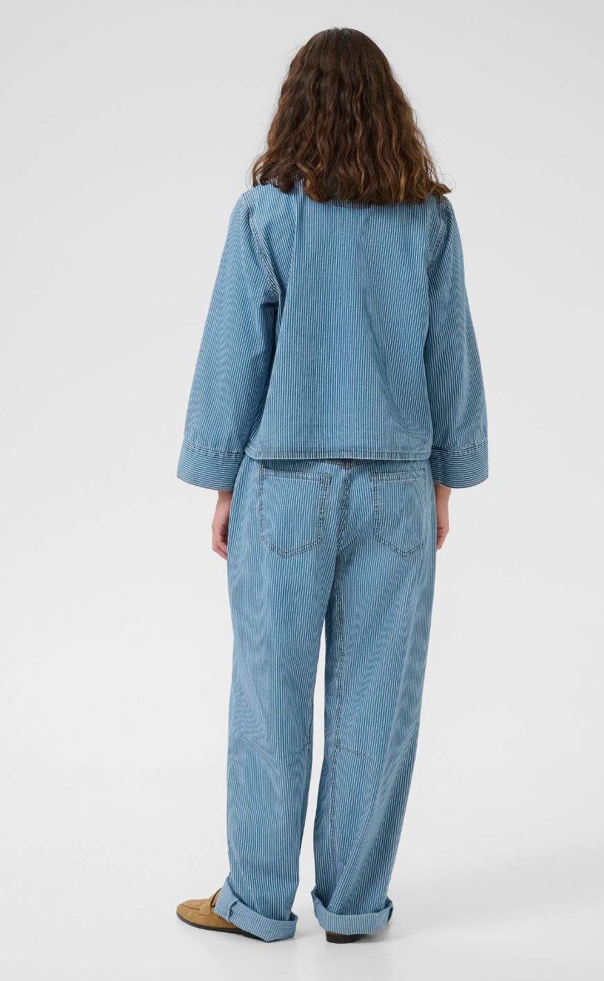 Culture Skjorte - Ayna - Blue/White Stripe