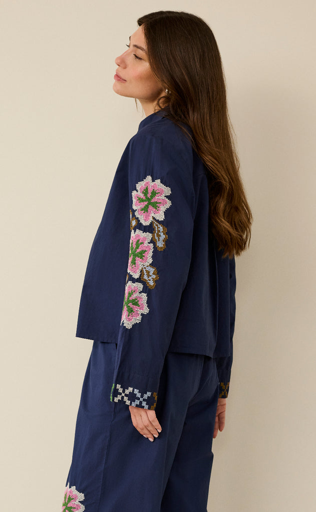 Culture Skjorte - Breezy - Dress Blues