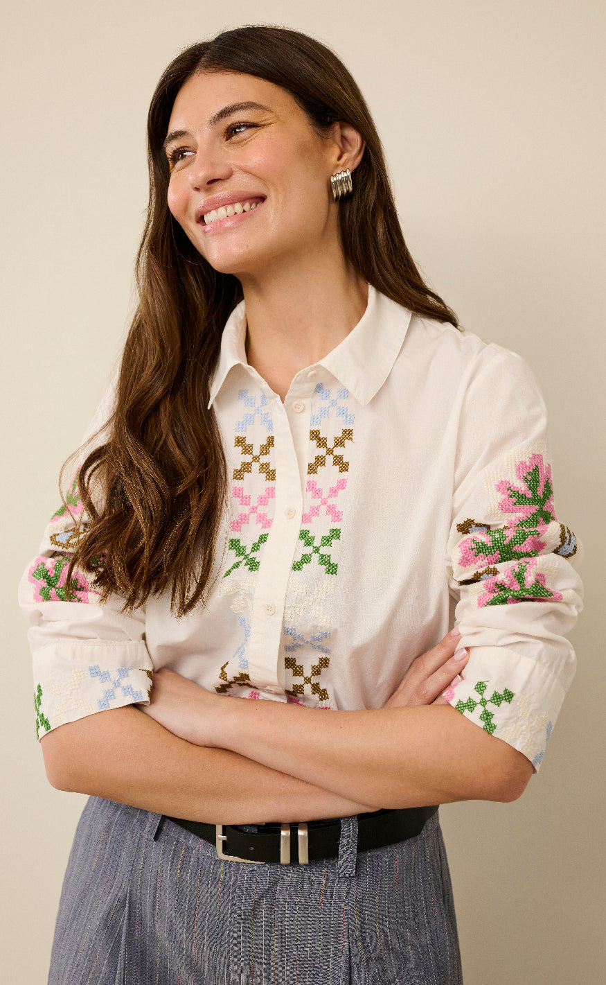 Culture Skjorte - Breezy - Spring Gardenia