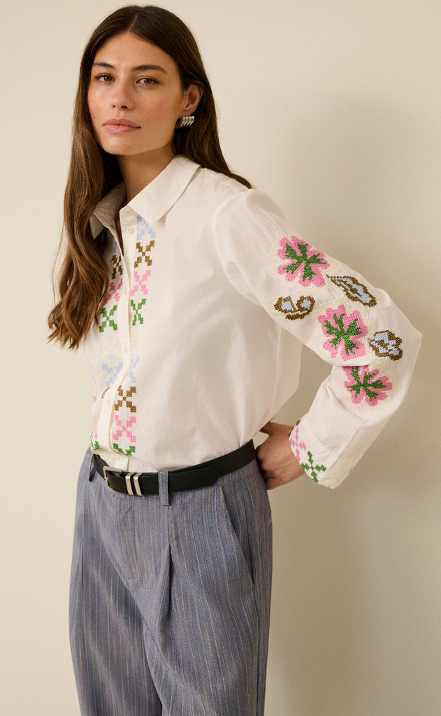 Culture Skjorte - Breezy - Spring Gardenia