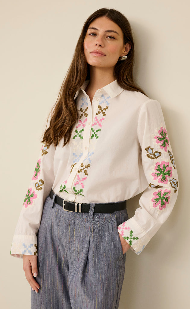 Culture Skjorte - Breezy - Spring Gardenia