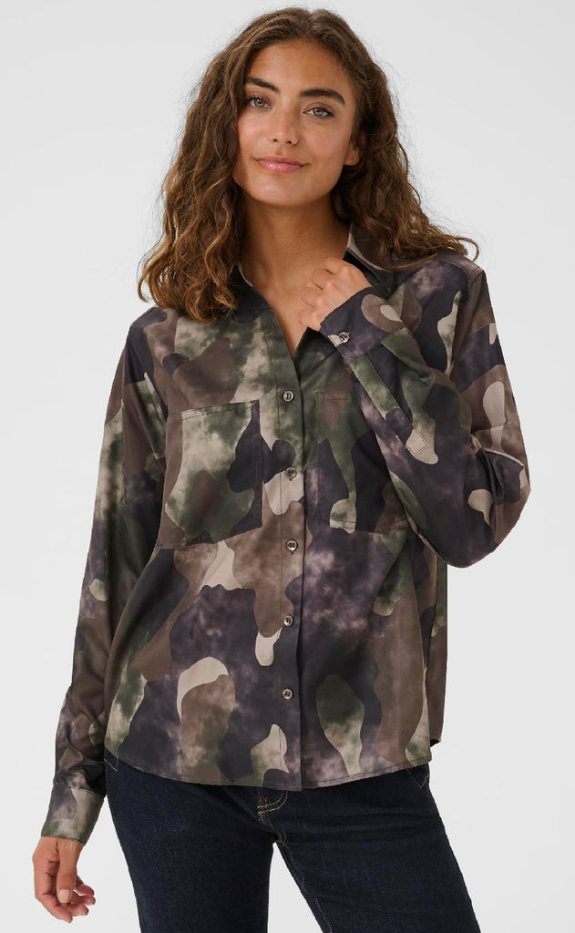 Culture Skjorte - Camuna - Camouflage
