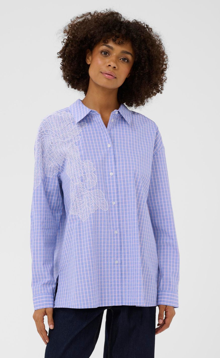 Culture Skjorte - Jani Deco - Blue Check