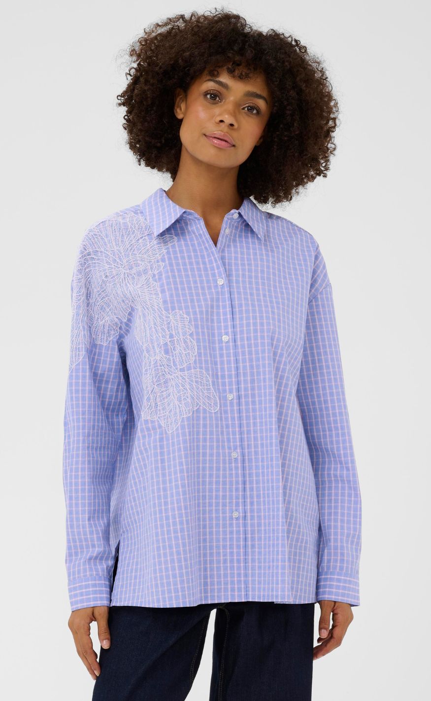 Culture Skjorte - Jani Deco - Blue Check