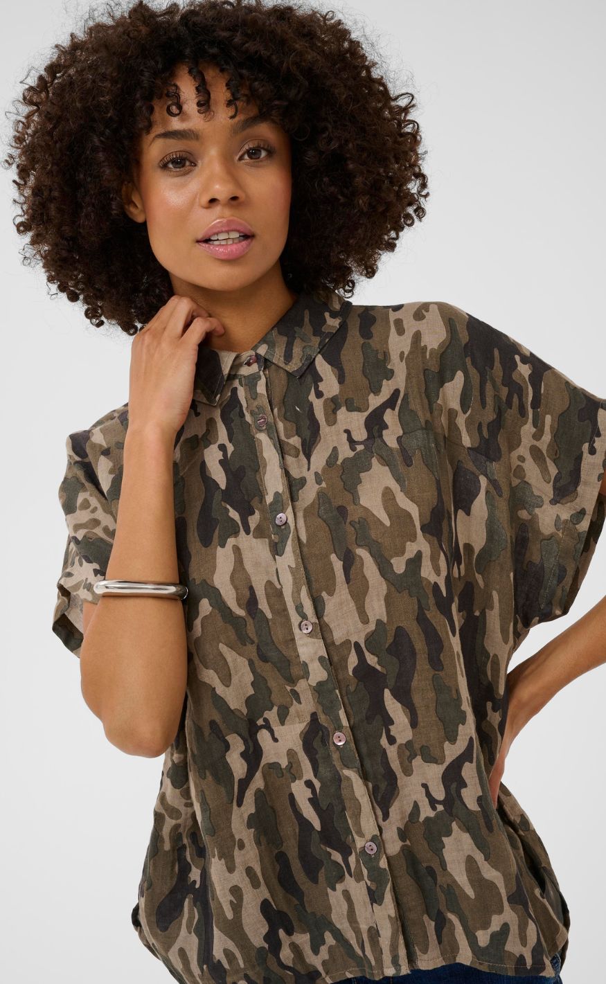 Culture Skjorte - Myra Elina - Camouflage