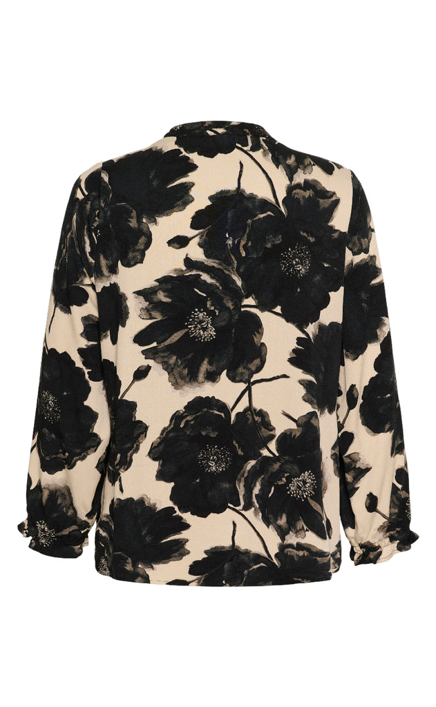 Culture Skjorte - Rachel Elitha - Black/Offwhite Flower