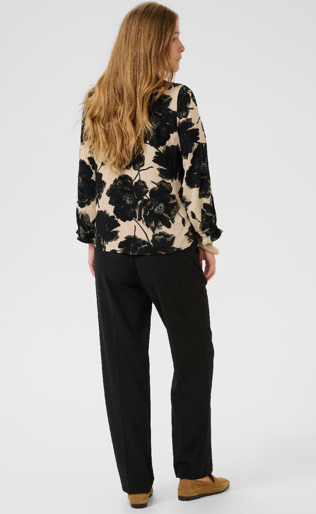 Culture Skjorte - Rachel Elitha - Black/Offwhite Flower