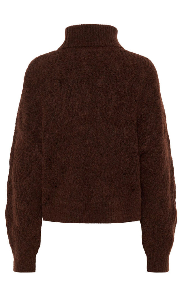 Culture Strik - Kimmy Rollneck - Bitter Chocolate Melange