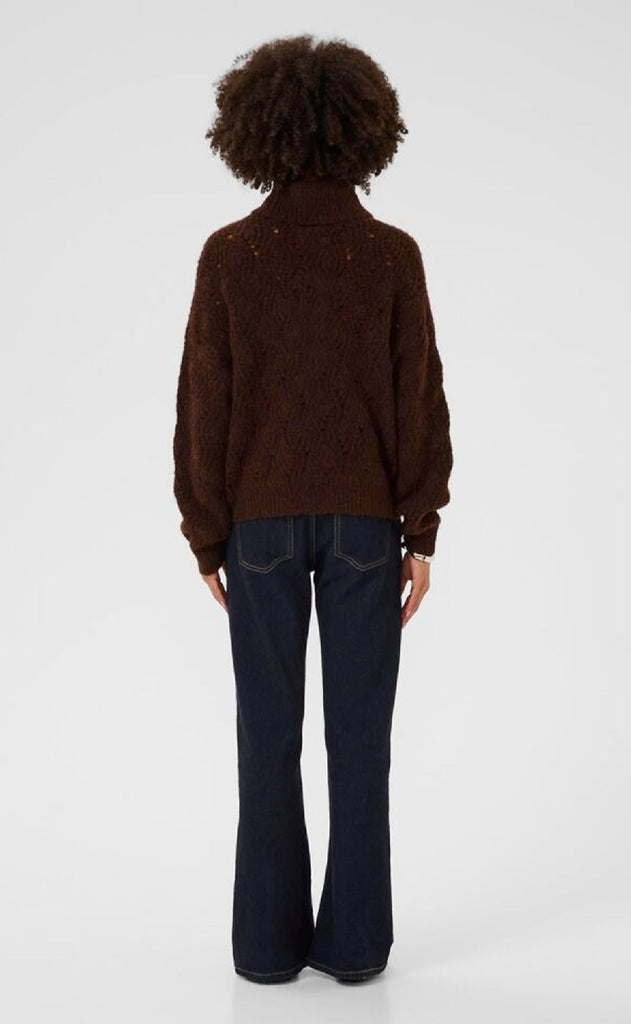 Culture Strik - Kimmy Rollneck - Bitter Chocolate Melange