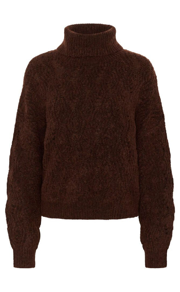 Culture Strik - Kimmy Rollneck - Bitter Chocolate Melange
