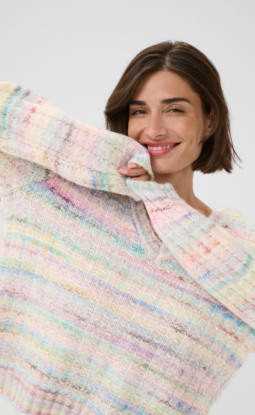 Culture Striktrøje - Bilo - Pink Multi