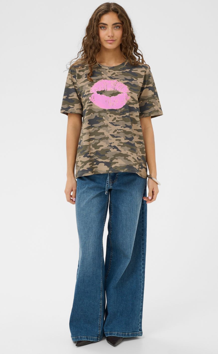 Culture T-shirt - Dorit - Green Camouflage