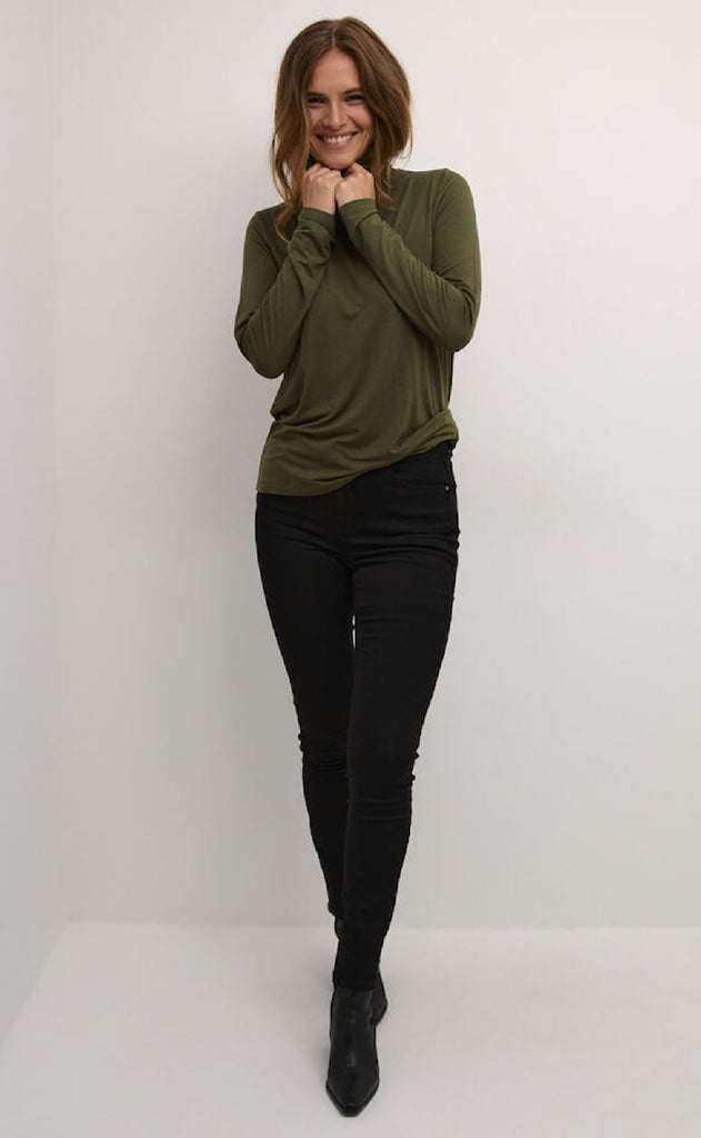 Culture T-shirt - Poppy - Olive Night