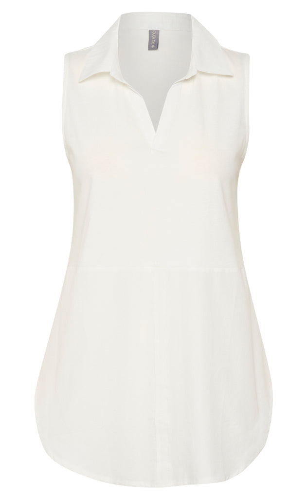 Culture Top - Delphina Collar - Spring Gardenia