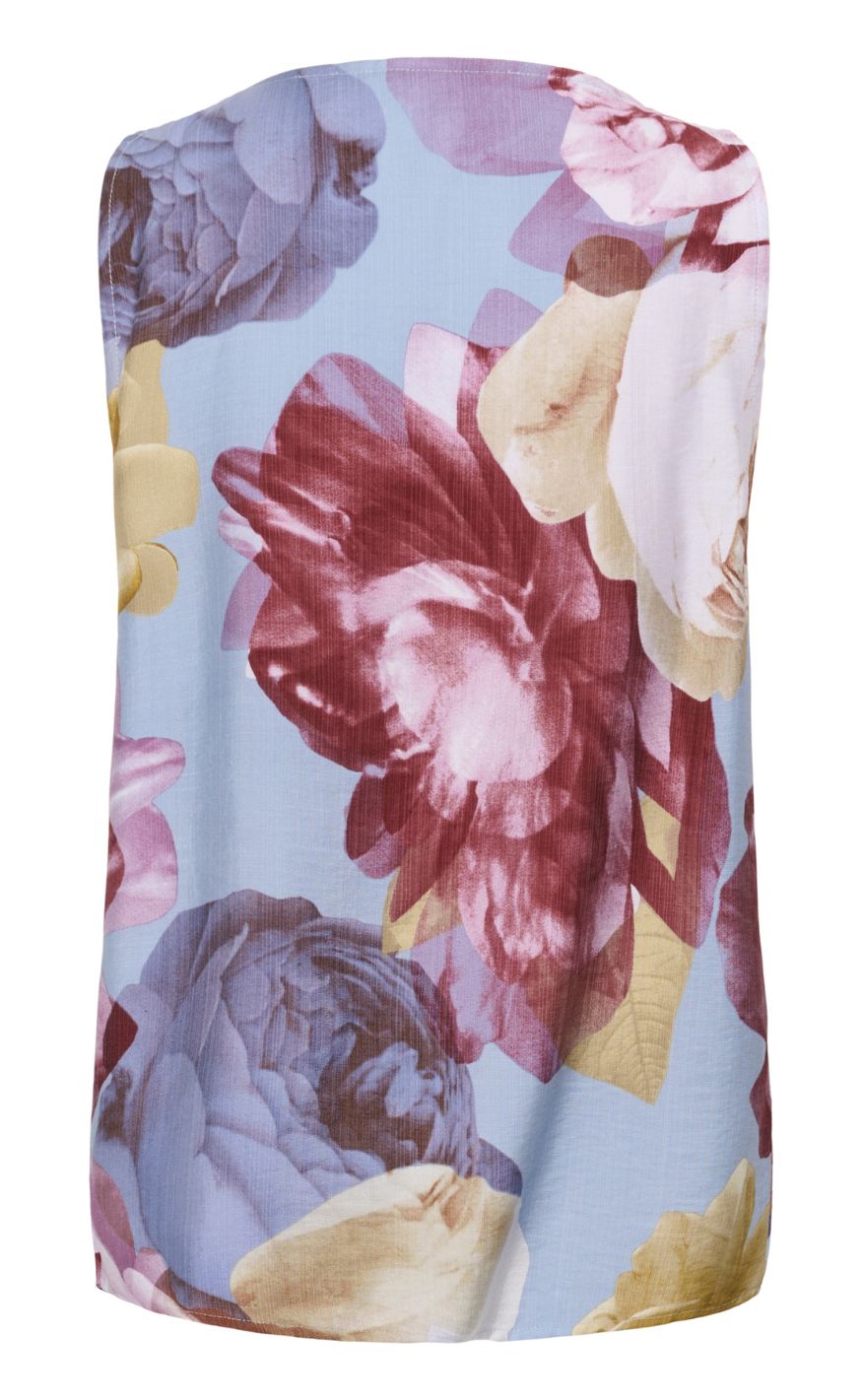 Culture Top - Magna Greece - Blue//Pink/Yellow Flower