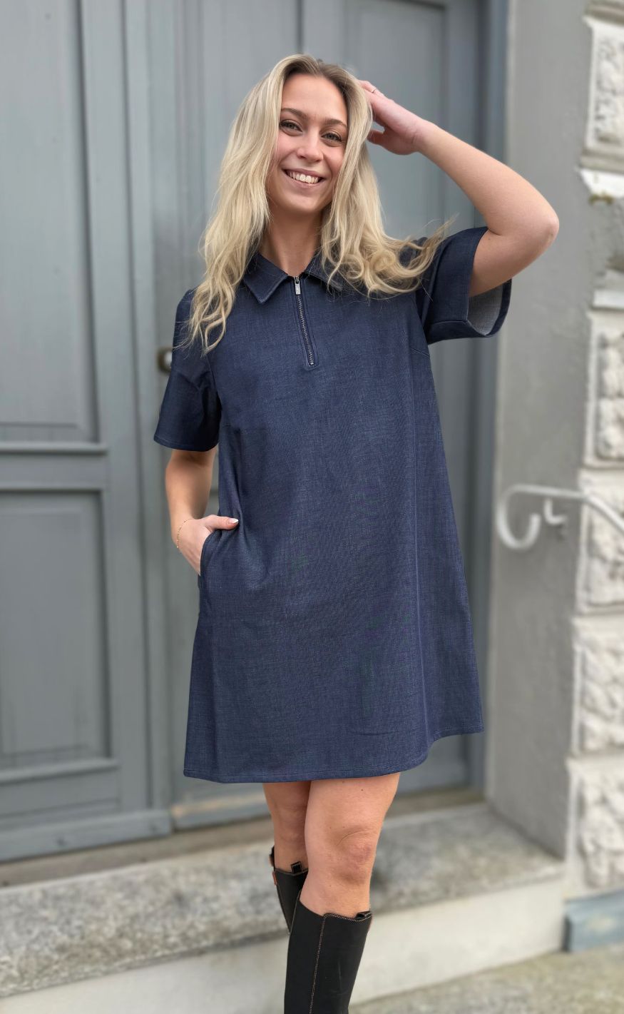 Cuture Kjole - Cybilla Cattia - Blue Denim