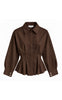 Continue Bluse - Agnes - Brown