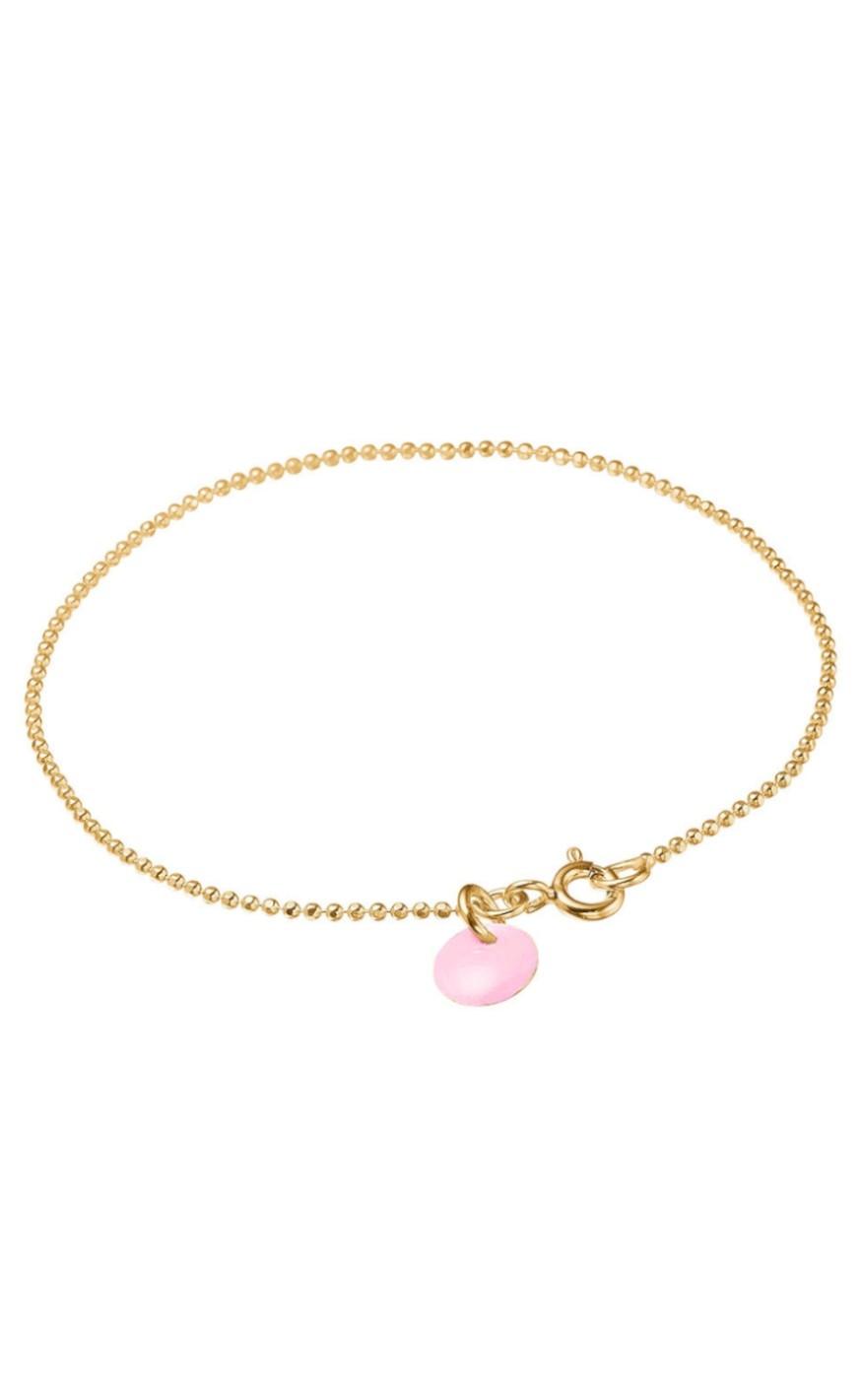 ENAMEL Copenhagen Armbånd - Ball Chain - Flamingo