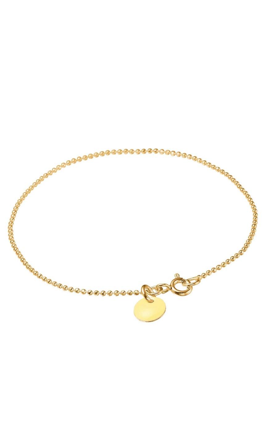 ENAMEL Copenhagen Armbånd - Ball Chain - Light Yellow