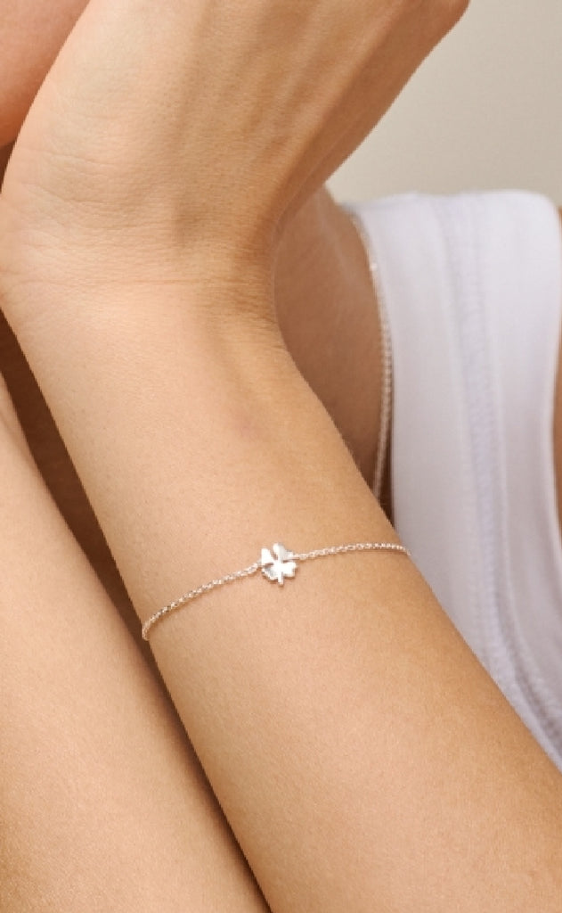 ENAMEL Copenhagen Armbånd - Four-Leaf Clover - Silver Colour